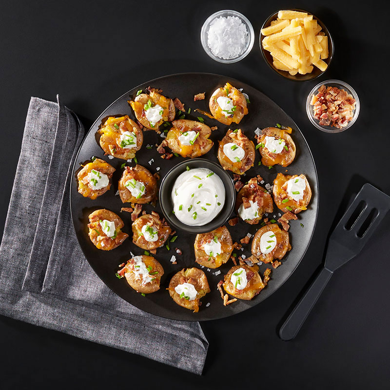 Cheesy Bacon Smashed Potatoes: The Crowd-Pleasing 30-Minute Side